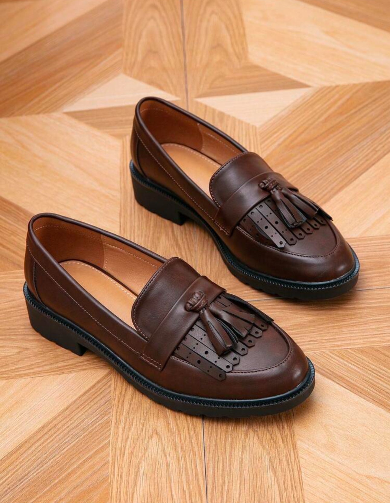 Rody - Minimalist Fringe Decor Loafer Flats china