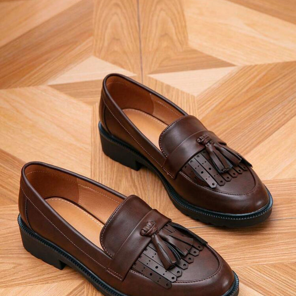 Rody - Minimalist Fringe Decor Loafer Flats china