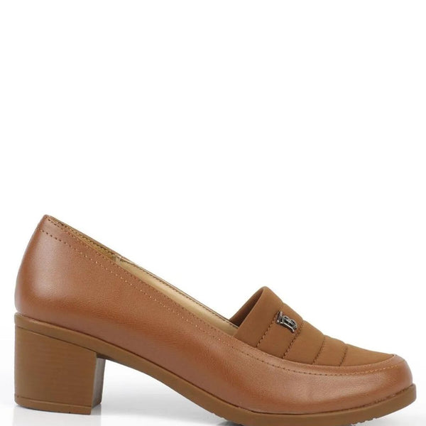 Ayla - Turkish Capone Thick Heel Tan