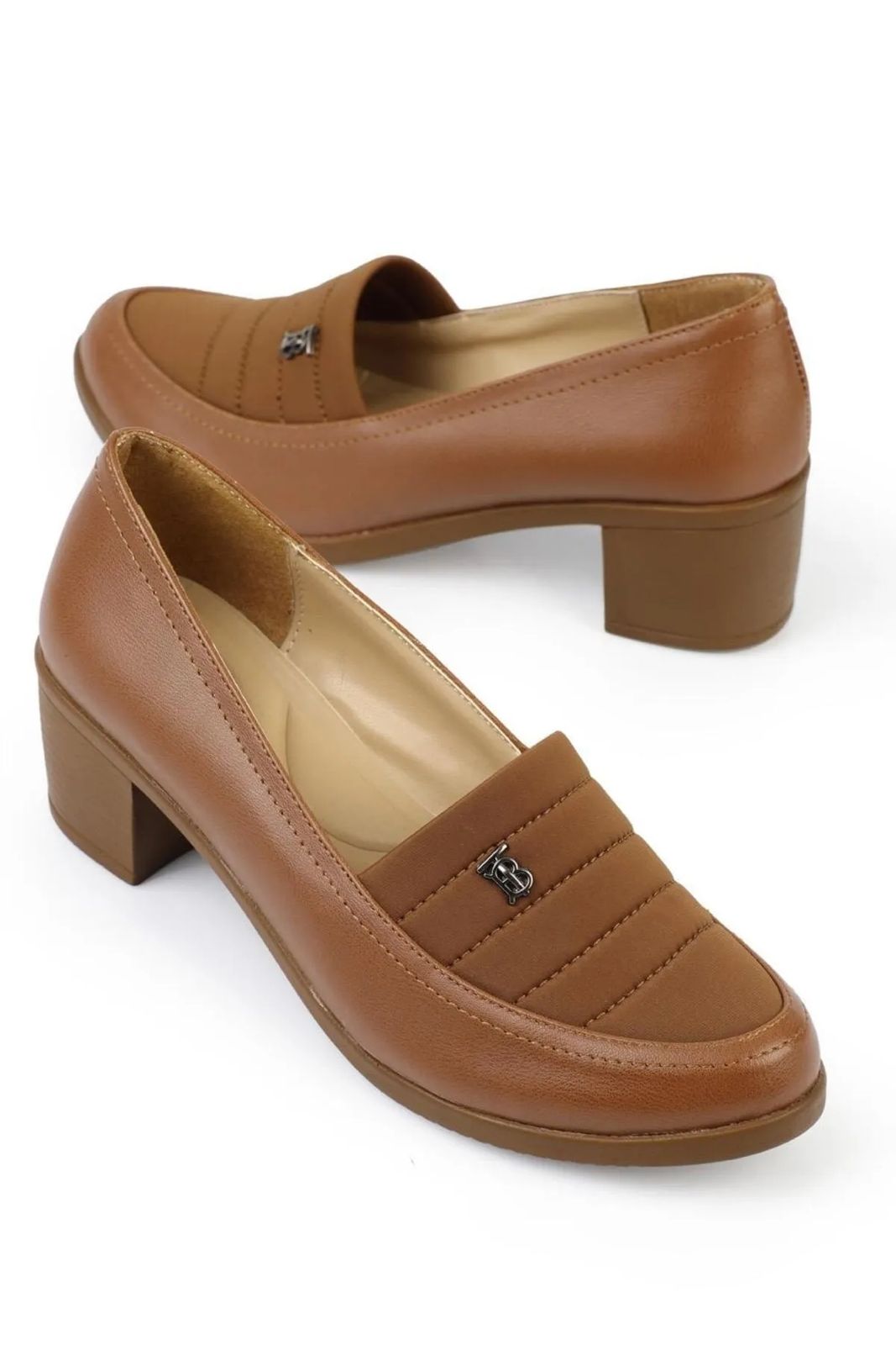 Ayla - Turkish Capone Thick Heel Tan