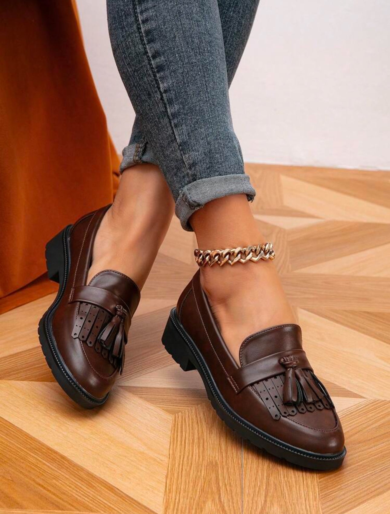 Rody - Minimalist Fringe Decor Loafer Flats china