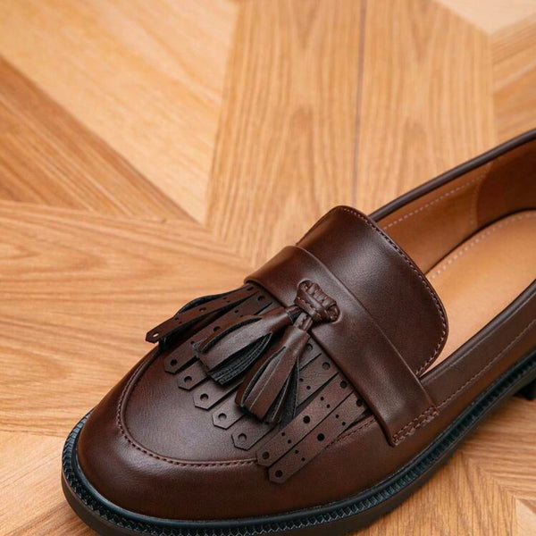 Rody - Minimalist Fringe Decor Loafer Flats china