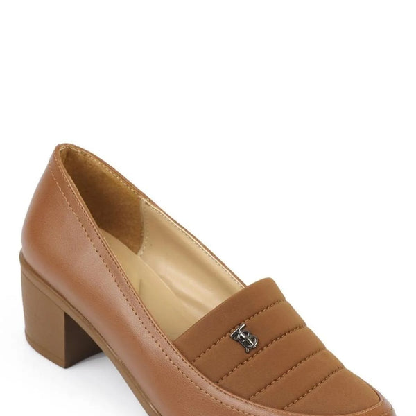 Ayla - Turkish Capone Thick Heel Tan