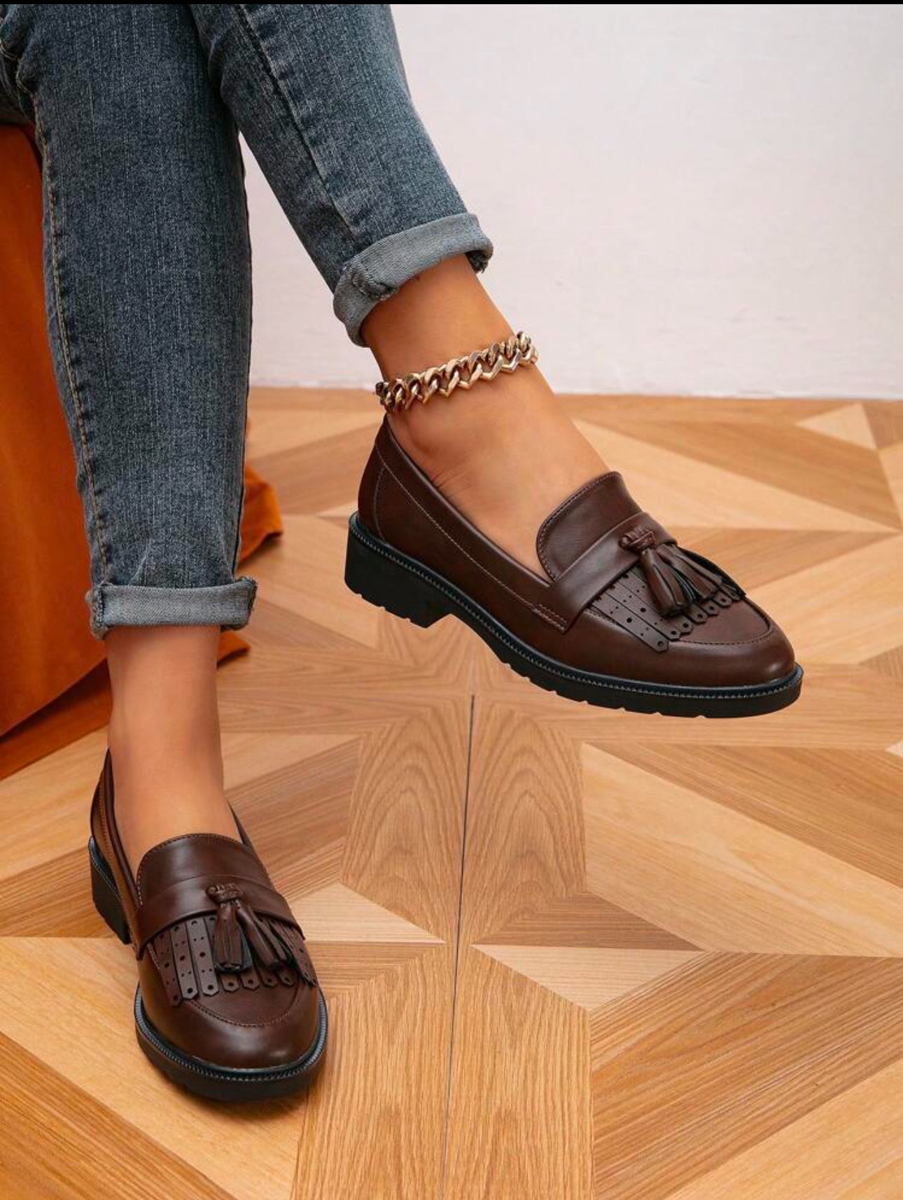 Rody - Minimalist Fringe Decor Loafer Flats china