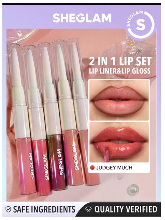 Lip Liner & Lip Gloss Sheglam